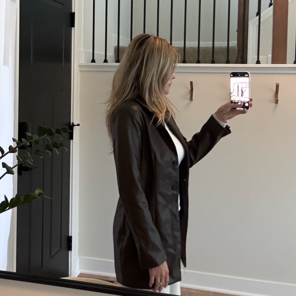 ABERCROMBIE FAUX LEATHER DRESS/ JACKET - Picture 15 of 16